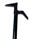 Black metal fire hook for NY Style Roof Hook – 5 ft, durable style roof hook