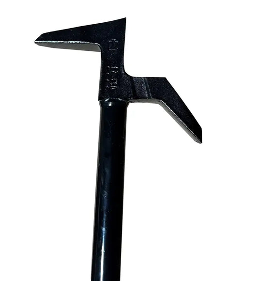 Black metal fire hook for NY Style Roof Hook – 5 ft, durable style roof hook