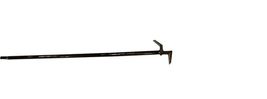 Black metal fire hook for NY Style Roof Hook – 5 ft, durable style roof hook