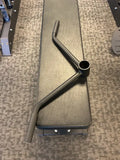 Black metal lat pulldown bar compatible with SFE Landmine Handle for versatile workouts
