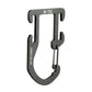 Black metal M-Tac Aluminum Carabiner with multiple attachment points for Backpack Molle