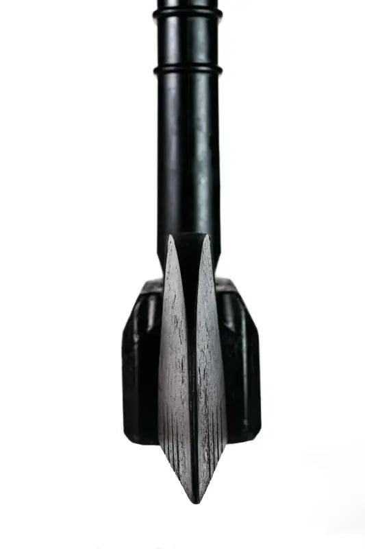 Black metal scooter fork with pointed crown design for TSR FIRE MAUL, ideal for first responders