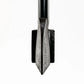 Black metal shovel head with pointed tip for MAULER composite handle striking tool