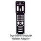 Black modular holster adapter for Glock 19 with Nightstick TCM-10 weapon lights and competition holster