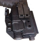 Black molded TLR-7 HLX IWB Holster with weapon light attachment and belt clips