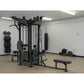 Black multi-station gym equipment for first responders and firefighter training