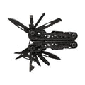 Black Gerber Gear Truss multi-tool with various implements extended for first responders