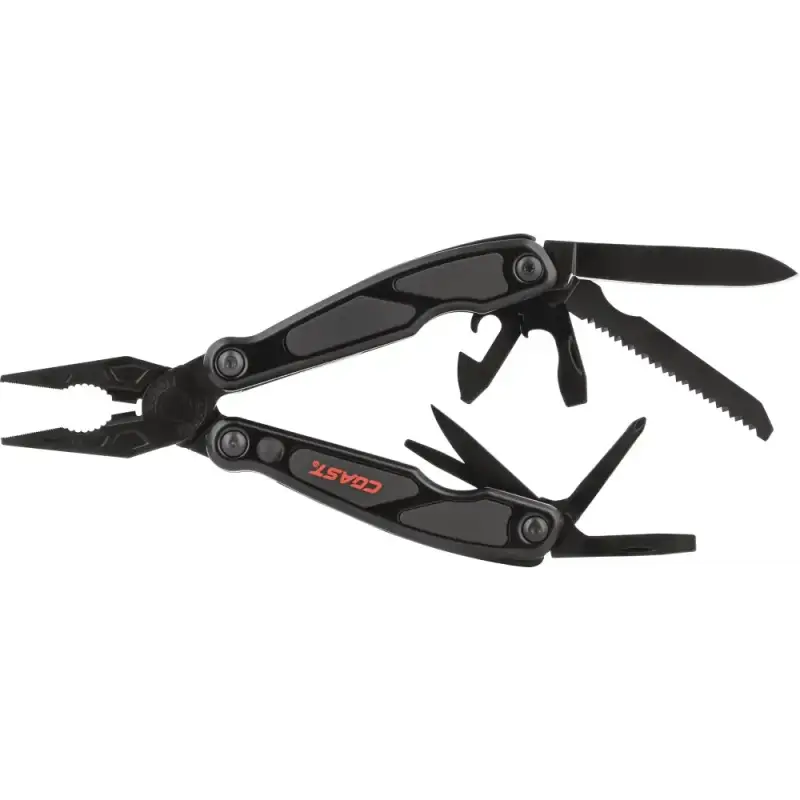 Black COAST LED145 LED Multi Tool with pliers and folding implements