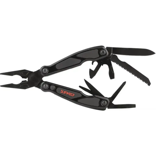 Black COAST LED145 LED Multi Tool with pliers and folding implements