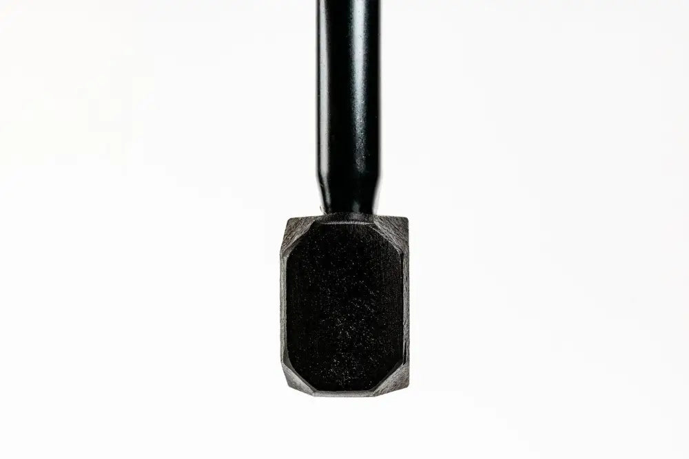 Black nail polish bottle with geometric cap for MAULER - composite handle USA patented