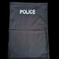 Fleece lined neck gaiter with POLICE text for first responders and firefighters