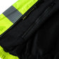 Black and neon yellow UHV1001 HiVis Full Zip Reversible Insulated Vest with zippered pocket