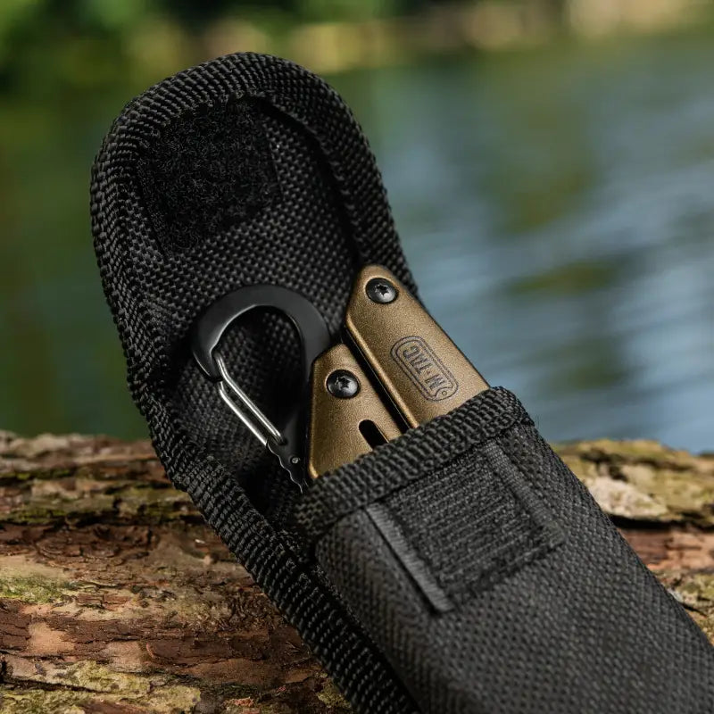 Black nylon holster with brass tool for M-Tac Multitool Type 5 Olive