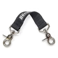 Black nylon anti sway strap with metal swivel clips for tactical radio use