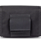 Black nylon tactical concealed carry pouch with MOLLE-style attachment straps