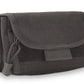 Black nylon utility pouch with flap closure for concealed carry pouch use