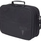 Black padded range bag featuring ELITE branding and shoulder strap for four gun pistol travel