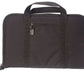 Black padded pistol case with handles and zipper, ideal for first responders and firefighters