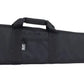 Black padded rifle case with carrying handle, perfect for secure storage of rifle cases