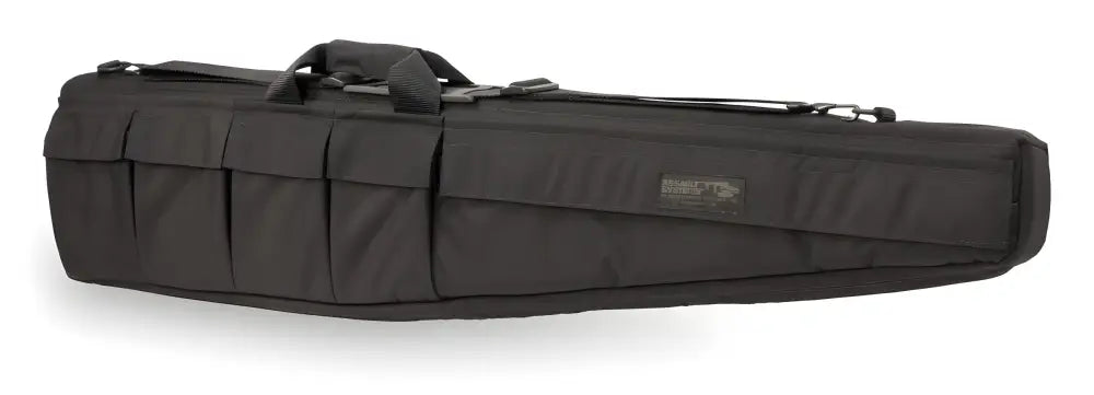 Black padded Assault Systems Special Weapons Case with multiple storage compartments