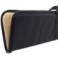 Black padded rifle case with tan interior lining for secure storage and transport