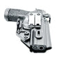 Black pistol stored in Sig Sauer P365-FUSE IWB Holster for concealed carry