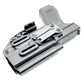 Black pistol holster for Glock 17 with Streamlight TLR-7 and light-mounted IWB holster retention