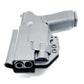 Black Glock 17 holster with TLR-7 HL-X light mounted and secure retention