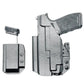 Black inside waistband pistol holster with magazine carrier for Springfield Hellcat Pro and Four Brothers TLR-7 X/A