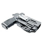 Black Sig Sauer P365-FUSE IWB holster with metal belt clip and magazine pouch