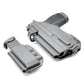 Black P365-XMACRO pistol and Streamlight TLR-7 holster with magazine carrier