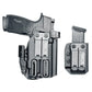 Black pistol with magazine in holster for Sig P365-XMACRO and Streamlight TLR-7