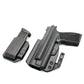 Black Sig P365-XMACRO inside waistband gas pedal holster with magazine carrier