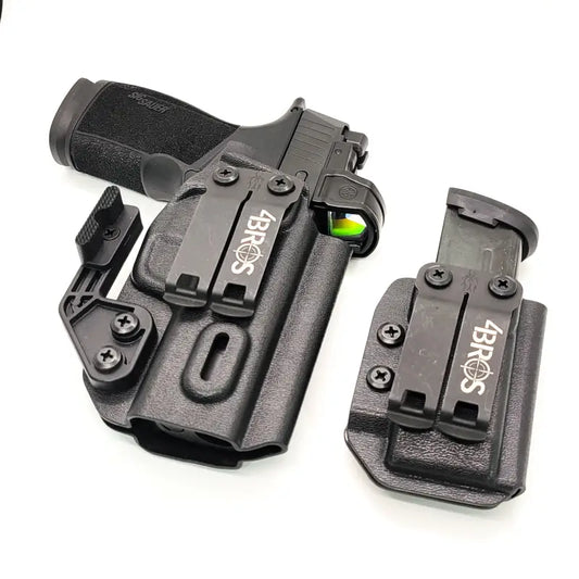 Sig P365-XMACRO inside waistband holster with magazine carrier by Four Brothers