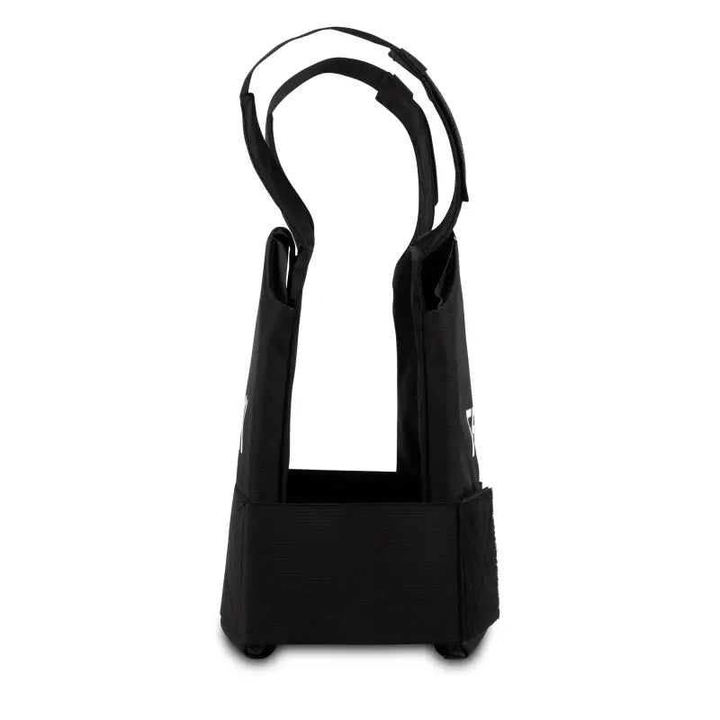 Black plastic shopping bag holder with curved handles for ProtectVest® - Fast and trusted use