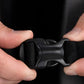 Black plastic buckle clip held between fingers for SUMMIT Discreet Rifle Backpack