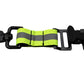 Black plastic clip with neon yellow reflective strap for Glovestrap 3’s industrial strength