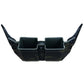 Black plastic double cup holder with mounting brackets for Double Magazine Carrier