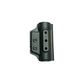 Black plastic gun holster with mounting holes for flashlight holder and first responders