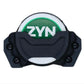 Black plastic Zyn Can Holder featuring a sleek design for circular nicotine pouch containers