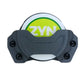 Black plastic Zyn Can Holder featuring a circular Zyn container with green logo design