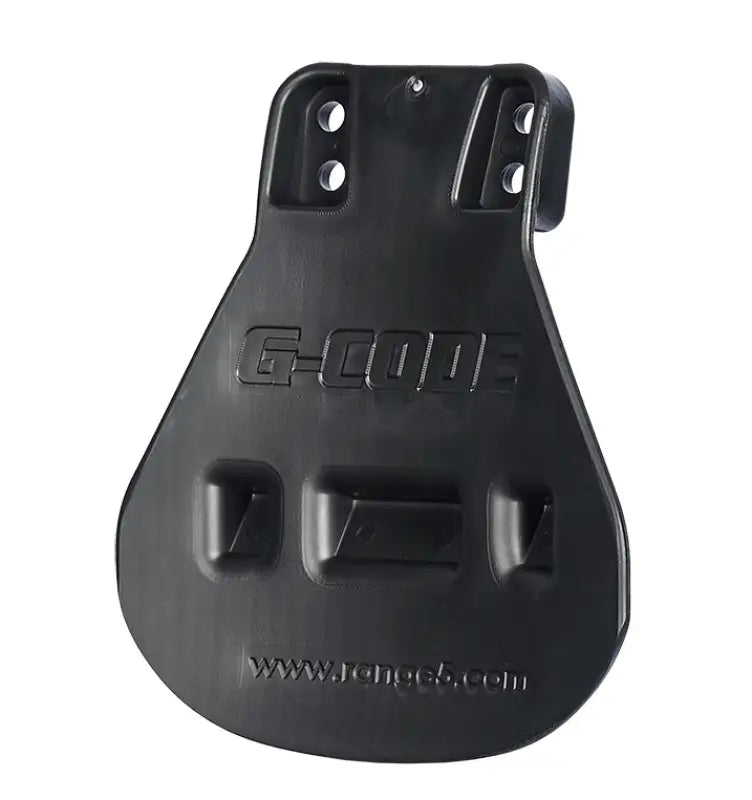 Black plastic G-Code Paddle holster with mounting holes for first responders and firefighters