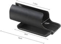 Black plastic clip-on holster stand for E9RG4, M5Gen3 with labeled dimensions