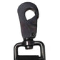 Black plastic swivel snap hook with D-ring for Heavy Duty Firefighter Glove Strap