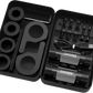 Black plastic tool kit with sockets and bits for Manual Cot Lighting – Gurney Guide