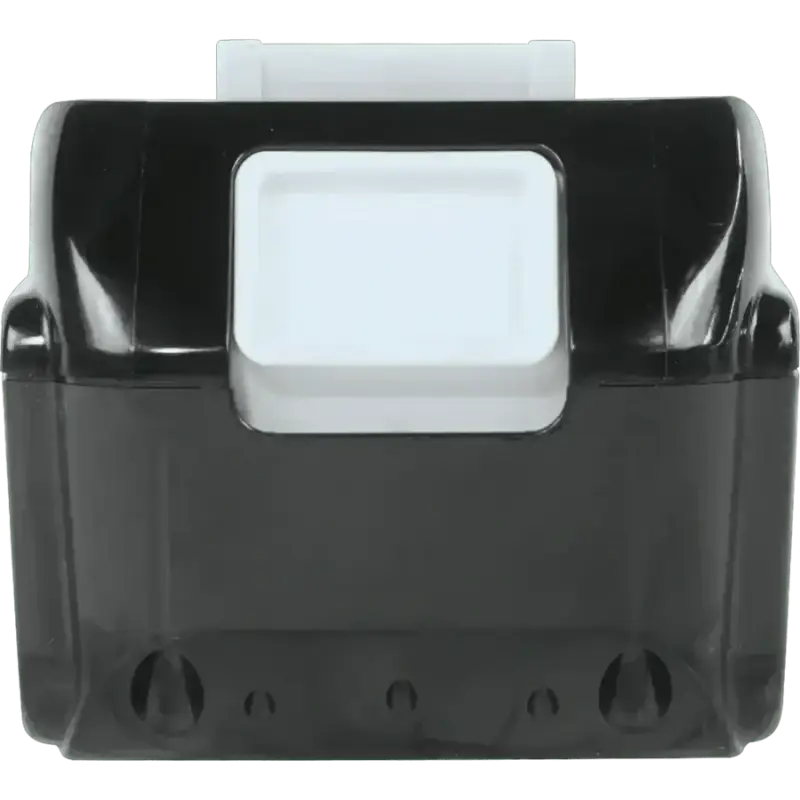 Black plastic wall-mounted holder for Makita BL1850B 18V LXT® Lithium-Ion Battery