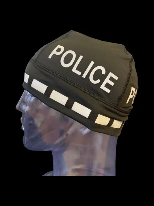 Black police beanie for first responders and law enforcement officers