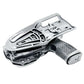 Black Sig Sauer P365-FUSE holster with gray attachment plate for weapon-mounted light