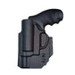 Black polymer IWB holster for J-Frame Revolver, professional grade design and durability