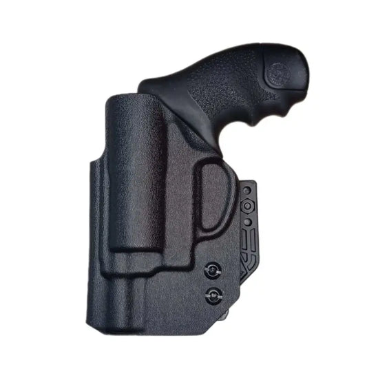 Black polymer IWB holster for J-Frame Revolver, professional grade design and durability